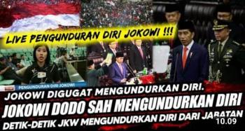 Presiden Jokowi Mengundurkan Diri? Beneran, Apa Ia?